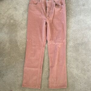 Rag & Bone high rise pink corduroy pants size 31
